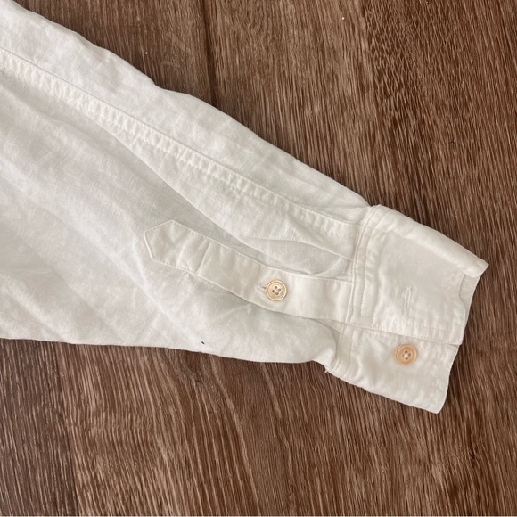 Aritzia Wilfred Free Relaxed Linen Shirt Dress in White - Picture 7 of 8